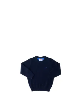 Maglione misto lana BLU SCURO 16A - Sun68 - FashionsVida