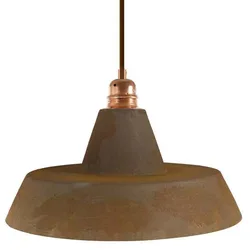 Cables Lampe Suspendue Avec Ampoule Textile Industrial Ceramics 1.2 M Rust / White One Size