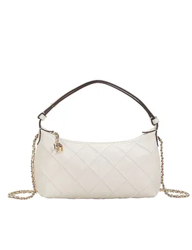 Pochette en cuir - Pouche FLEMING crème - Tory burch - FashionsVida