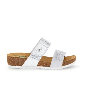 Ciabatte bianche con sottopiede in pelle 293A480PR 36 - PITTARELLO ECO - FashionsVida