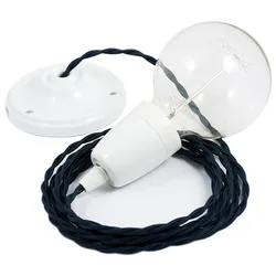 Cables Suspension Luminaire Tm20 1 M Dark Blue / White One Size