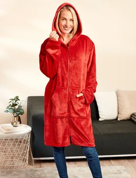 Pagen Fleece-Jacke mit Kapuze - 3Pagen - FashionsVida