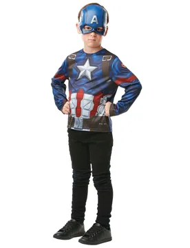 Captain America Kostümset für Kinder blau - RUBIES FRANCE - FashionsVida