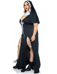 Sexy Plus Size Nonnenkostüm für Damen - female
