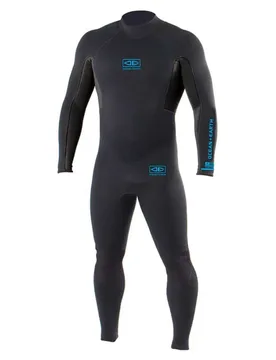 Combinaison Néoprène à Manches Longues Avec Fermeture éclair Dans Le Dos Surf School 5 Mm Blue MT - Ocean & Earth - FashionsVida