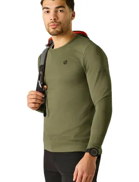 Ventura grid camiseta montaña manga larga hombre Verde (L) - Dare2b - FashionsVida