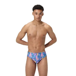Allover Digital 8cm Swimming Brief Parrot Party / Hapuna Blue UK 28 Men