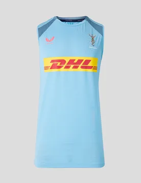 Harlequins Men's 2026/27 Training Sleeveless T-shirt BLUE S male - Castore - FashionsVida