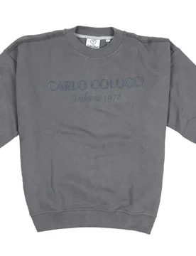 Sweatshirt - Sweatshirt-Crewneck - grau - Herren - Size: S - Carlo colucci - FashionsVida
