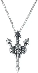 Gothic Halskette - Deadly Trident - silberfarben - Unisex - unisex