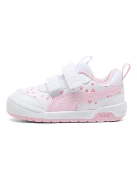 Scarpe bianche rosa con chiusura a strappo Multiflex 2 Hearty V Inf 23 - Puma - FashionsVida