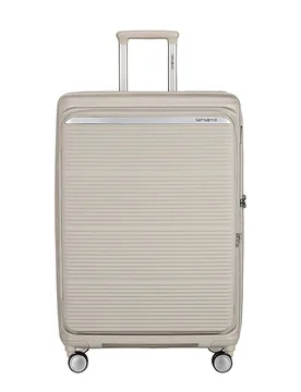Trolley PARALUX SPINNER 75cm expandible Stone Grey crema - Samsonite - FashionsVida