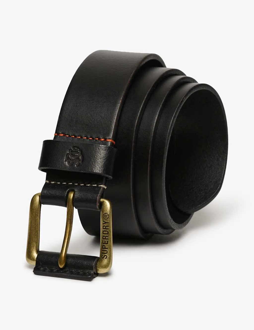 Pure Leather Buckle Belt Black male - Superdry & Co - FashionsVida