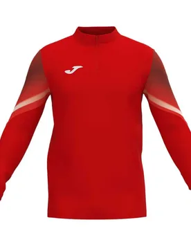 Felpa Con Mezza Zip Elite Xi Red / White M - Joma - FashionsVida