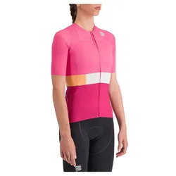 Maglia A Maniche Corte Snap Carmine / Rose Cyclamen