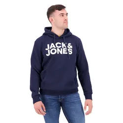 Felpa Con Cappuccio Corp Logo Navy Blazer XL