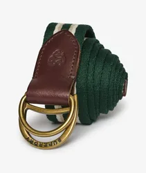 Superdry Herren Heritage Stripe Gürtel Reguläre Passform Green - Größe: 1Größe