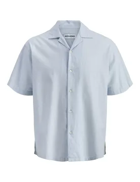 JJEBREEZE LINEN BLEND REORT HIRT male - S - FashionsVida