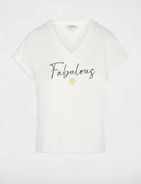 Camiseta de mujer con estampado - Morgan - FashionsVida
