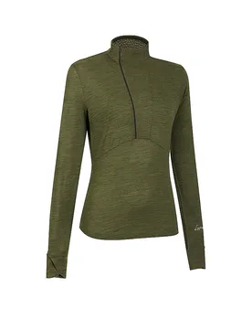 Zipshirt funcional Alexandra para mujer verde oscuro 36 - LaMunt - FashionsVida