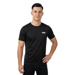 Maglietta A Maniche Corte Side Slim Flag Black
