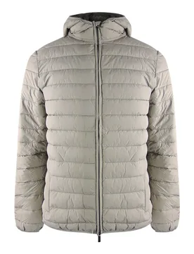 Mens Active 100gr Hooded Jacket Grey - Size Medium - Aquascutum - FashionsVida