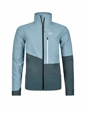 Chaqueta de esquí de travesía softshell para mujer Punta Berrino azul claro XS - Ortovox - FashionsVida