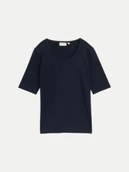 Basic T-Shirt Blau M