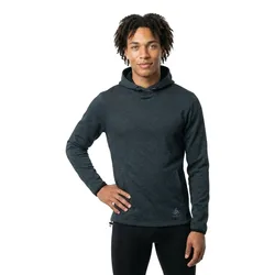 Felpa Con Cappuccio Essential Knit Dark Grey Melange M
