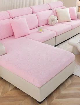 Pieza Funda de sofá de franela de unicolor, funda de sofá elástica antiarañazos universal para todas las estaciones, de ajuste completo, de tela d - Shein - FashionsVida