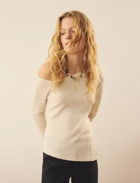 Camiseta de mujer tipo túnica asimétrica - Southern Cotton - FashionsVida