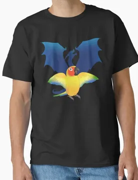 Cute Dragon Sun Conure 1126 Pet bird Gift T shirt for man Large size Tops Funny parrot Graphic Printed clothes - Aliexpress - FashionsVida