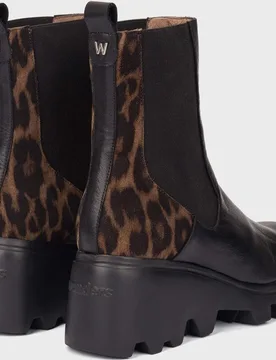 Botines con suela track de mujer en piel toronto 32 - Wonders - FashionsVida