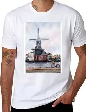 Haarlem, Netherlands Amsterdam Dutch Art Europe Illustrations Gift for Traveler T-Shirt - Aliexpress - FashionsVida