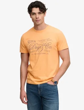 Superdry Herren Vintage Workwear Print T-shirt Orange - Größe: S - 39.99 - FashionsVida
