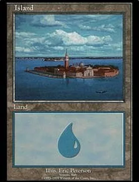Island (EURO Land Red - Italy) Promotional Cards - Magic: The Gathering - FashionsVida