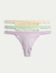 Pk Cotton Rich Tanga Thongs Lavender Mix female