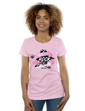 Women's The Descendants Rock That Crown Cotton T-Shirt in Baby Pink Size: Small - Baby Pink - Size: S - Disney - FashionsVida
