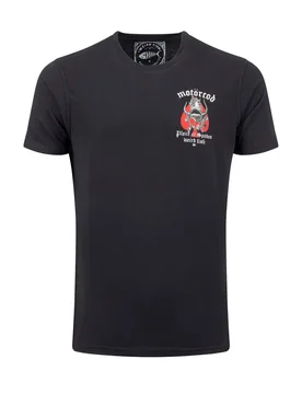Weird Fish Motorcod Back Print Artist T-Shirt Size S - men men all-mens men tshirts men tshirts artist offers all-offers offers mens-offers sale all-s - black - FashionsVida