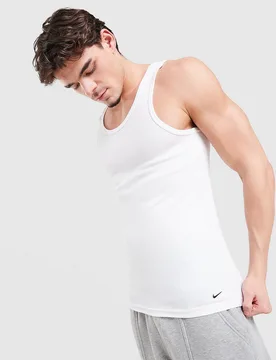 Mens Set da 2 Canotte Swoosh - Bianco, bianco bianco Uomo taglia S - Nike - FashionsVida