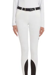 Damen Reithose CHELLEC Kniegrip - white 36