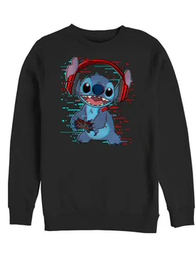 Disney Sweatshirt - Stitch Games - S bis XXL - für Damen - Größe S - schwarz - Lizenzierter Fanartikel - Frauen - female - Lilo & Stitch - FashionsVida