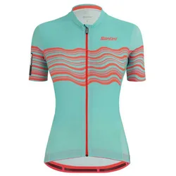 Maglia A Maniche Corte Tono Proflo Acqua Blue