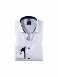 Camisa Body Fit Manga Extralarga blanco 45