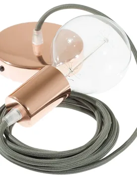 Cables Suspension Luminaire Rm03 50 Cm Grey / Copper One Size - Creative - FashionsVida