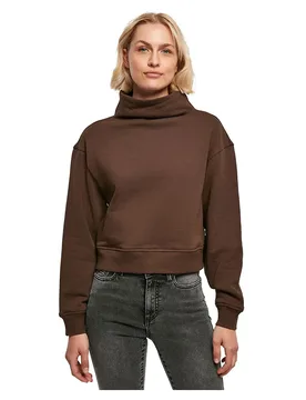 Felpa Organic Short High Neck Brown 3XL - Urban classics - FashionsVida