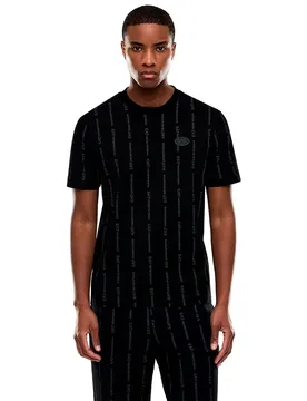 Ea7 Maglietta A Maniche Corte 7m001391_af1287 Black / Smoked Pearl F 2XL - Emporio armani - FashionsVida