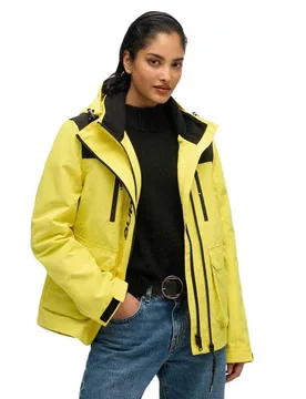Giacca Colour Block Ult Windbreaker Yellow/Black M - Superdry - FashionsVida