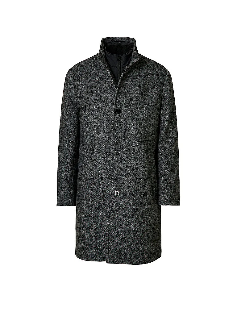 Cappotto di lana SLHRAINAR nero L - Selected - FashionsVida