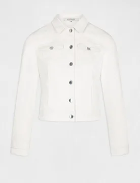 Cazadora vaquera de mujer recta abotonada - Morgan - FashionsVida